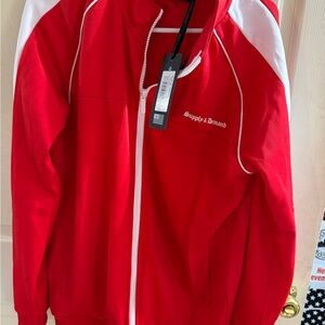 Supply & Demand Men's Red Zip-Front Track Jacket